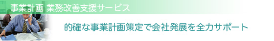 事業計画　業務改善支援サービス