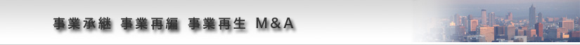事業承継　事業再編　事業再生　M&A